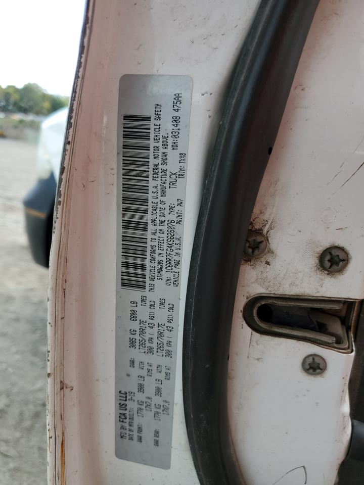 2019 RAM 1500 VIN 1C6RR7FG4KS626076 Copart auction photo, minor dent/scratches damage thumbnail 12
