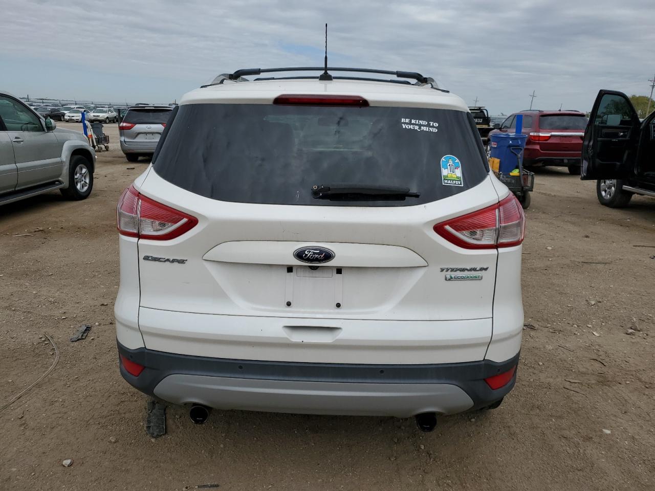 2013 Ford Escape VIN 1FMCU0J90DUB90746 Copart auction photo, front end / hail damage thumbnail 6