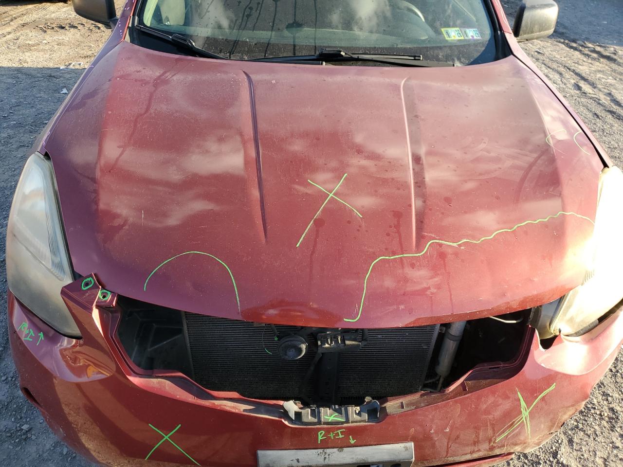 2014 Nissan Rogue VIN JN8AS5MVXEW721212 Copart auction photo, front end damage thumbnail 12