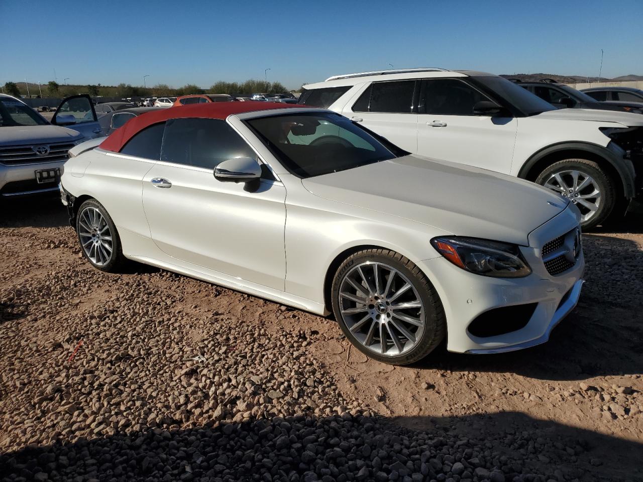 2018 Mercedes-Benz C-klasse VIN WDDWK4JB8JF698762 Copart auction photo, rear end damage thumbnail 4