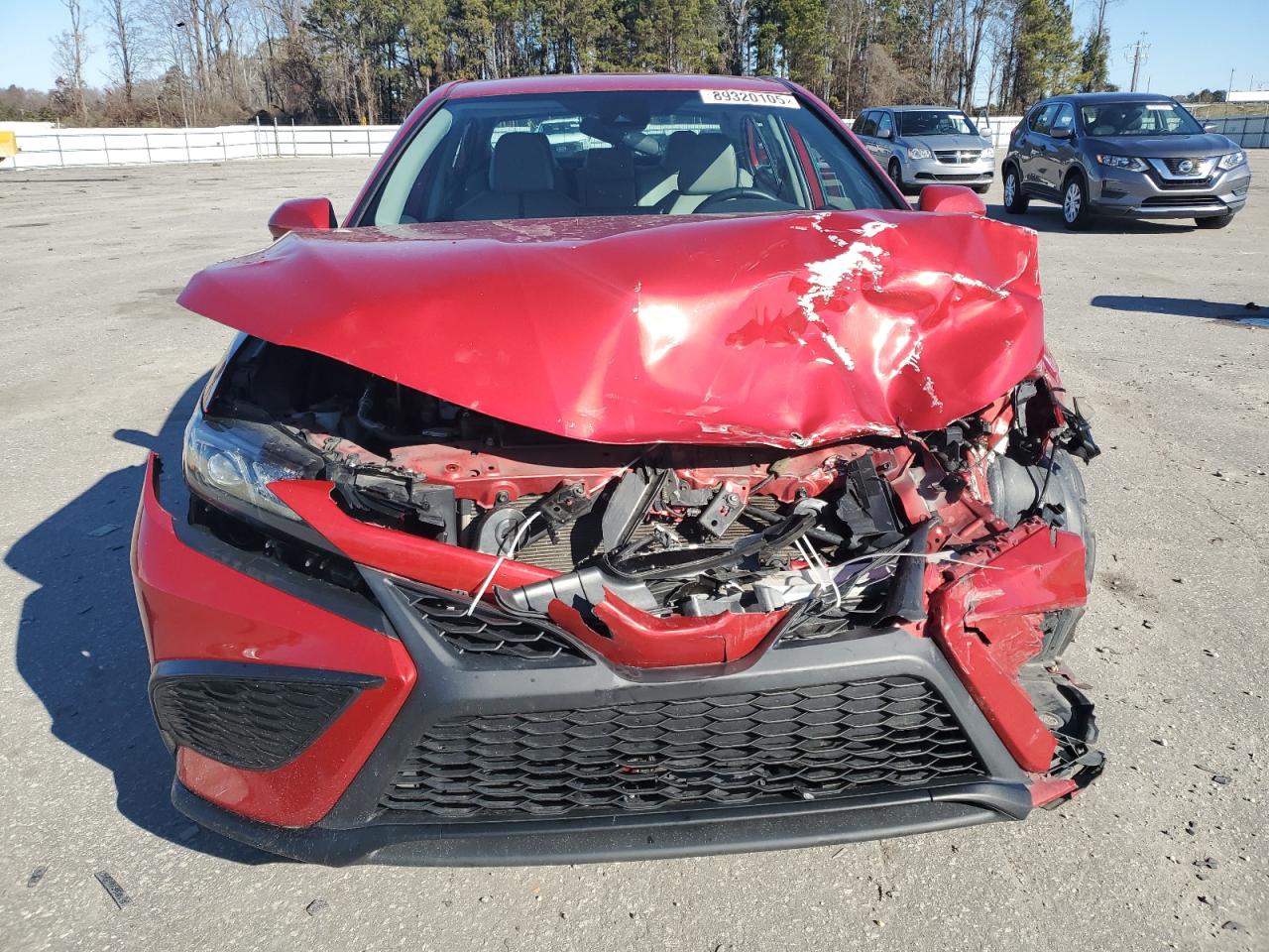 2021 Toyota Camry VIN 4T1G11AK6MU422494 Copart auction photo, front end / side damage thumbnail 5