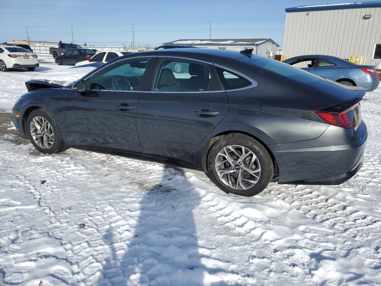 2021 Hyundai Sonata VIN KMHL64JA0MA149773 Copart auction photo, front end damage thumbnail 2