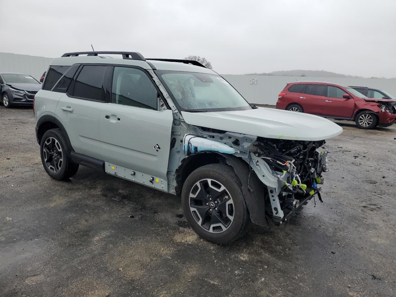 2023 Ford Bronco VIN 3FMCR9C60PRD68403 Copart auction photo, front end / side damage thumbnail 4