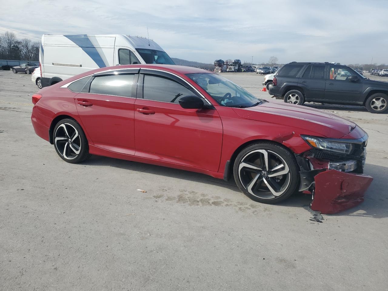 2022 Honda Accord VIN 1HGCV1F40NA016040 Copart auction photo, front end damage thumbnail 4