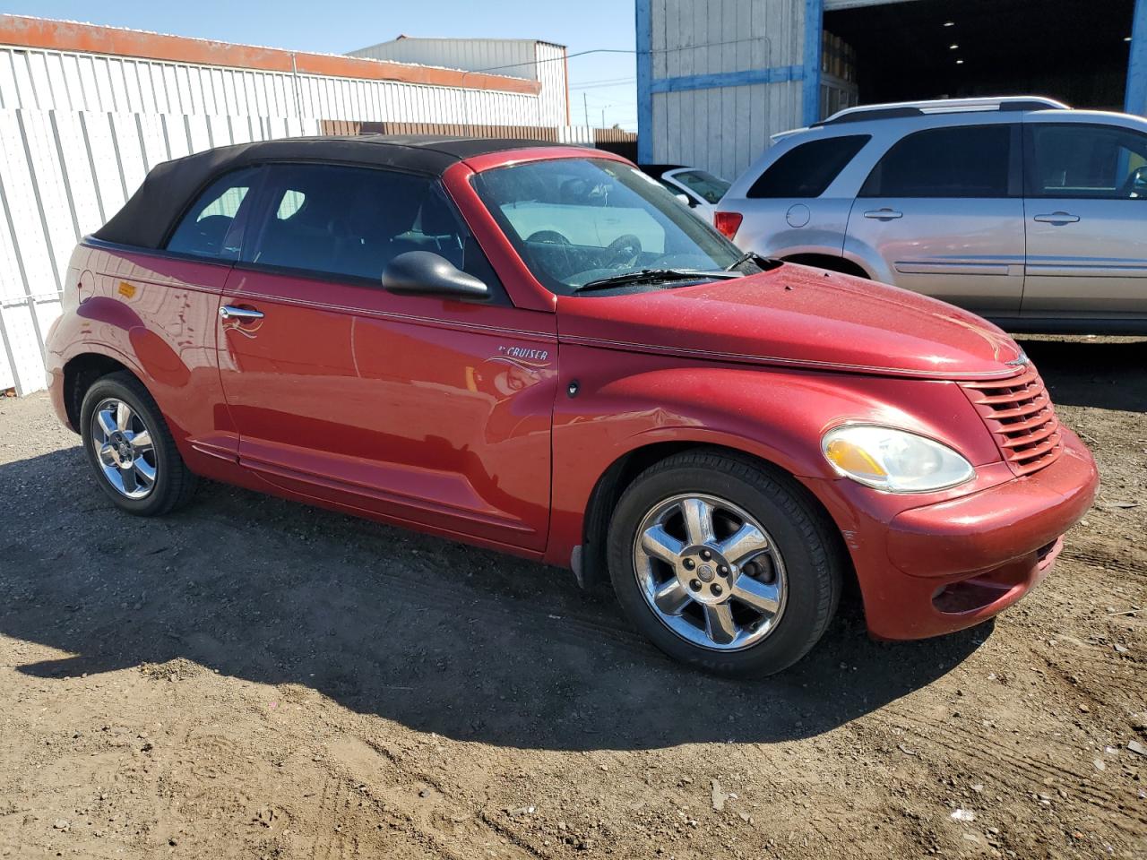 2005 Chrysler PT Cruiser VIN 3C3EY55E15T605496 Copart auction photo, front end / side damage thumbnail 4