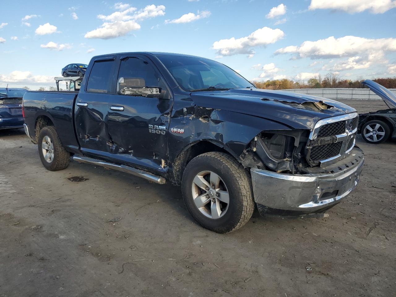 2013 RAM 1500 VIN 1C6RR7GT8DS610414 Copart auction photo, front end / side damage thumbnail 4