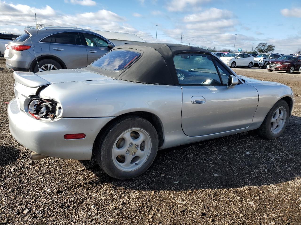 1999 Mazda MX-5 VIN JM1NB3536X0108928 Copart auction photo, rear end damage thumbnail 3