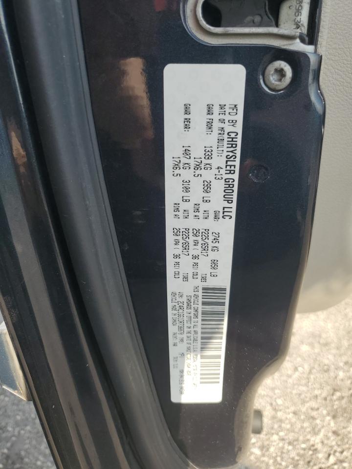 2013 Chrysler Town & Country VIN 2C4RC1GG1DR736870 Copart auction photo, water/flood damage thumbnail 14