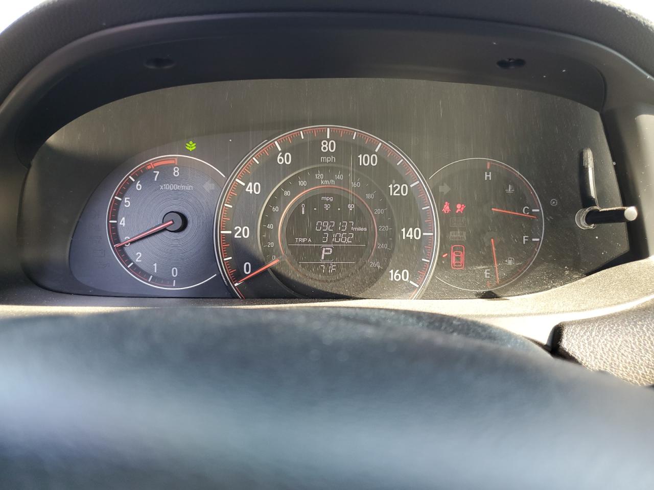 2016 Honda Accord VIN 1HGCR2F52GA043424 Copart auction photo, front end / rear end damage thumbnail 9