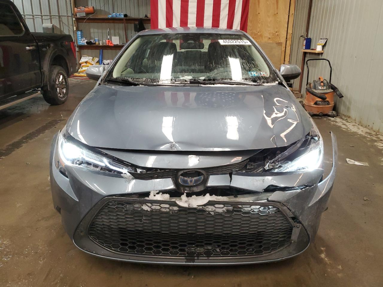 2020 Toyota Corolla VIN JTDEBRBE5LJ009384 Copart auction photo, front end / undercarriage damage thumbnail 5
