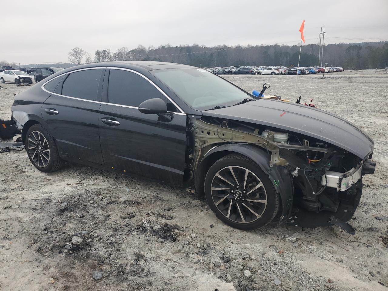 2020 Hyundai Sonata VIN 5NPEJ4J27LH048788 Copart auction photo, front end / rear end damage thumbnail 4