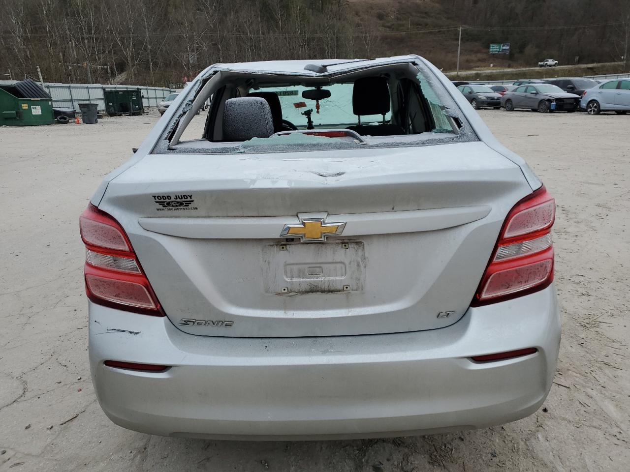 2020 Chevrolet Sonic VIN 1G1JD5SB6L4116166 Copart auction photo, all over damage thumbnail 6