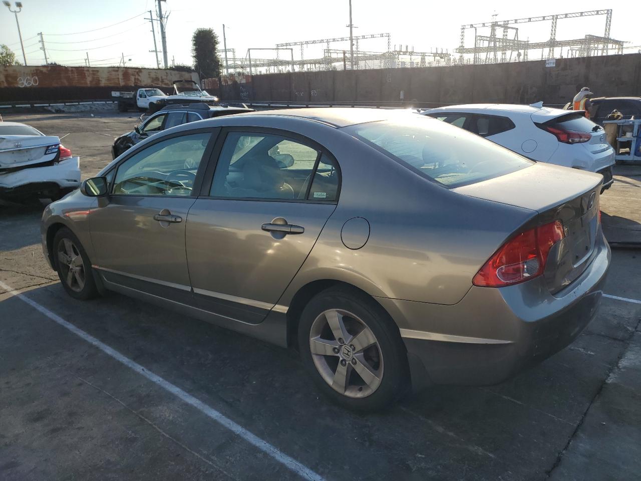 2007 Honda Civic VIN JHMFA16817S007496 Copart auction photo, front end damage thumbnail 3