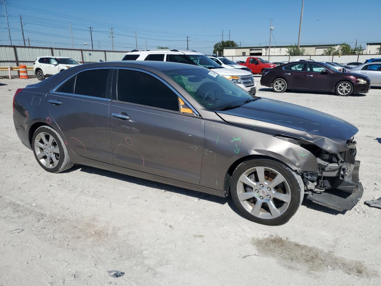 2014 Cadillac ATS VIN 1G6AB5RA8E0172617 Copart auction photo, front end damage thumbnail 4