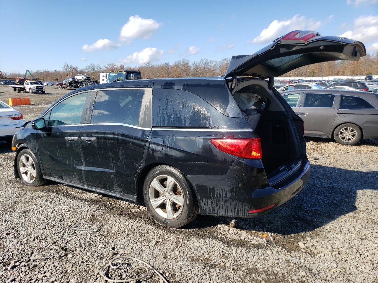 2018 Honda Odyssey VIN 5FNRL6H79JB025615 Copart auction photo, front end / side damage thumbnail 2