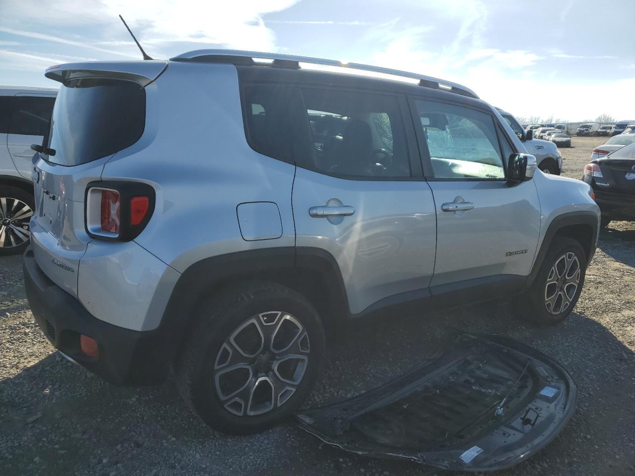 2015 Jeep Renegade VIN ZACCJBDT8FPC00976 Copart auction photo, side / front end damage thumbnail 3