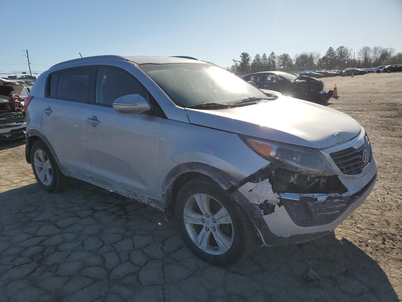 2013 KIA Sportage VIN KNDPBCA29D7459535 Copart auction photo, front end damage thumbnail 4