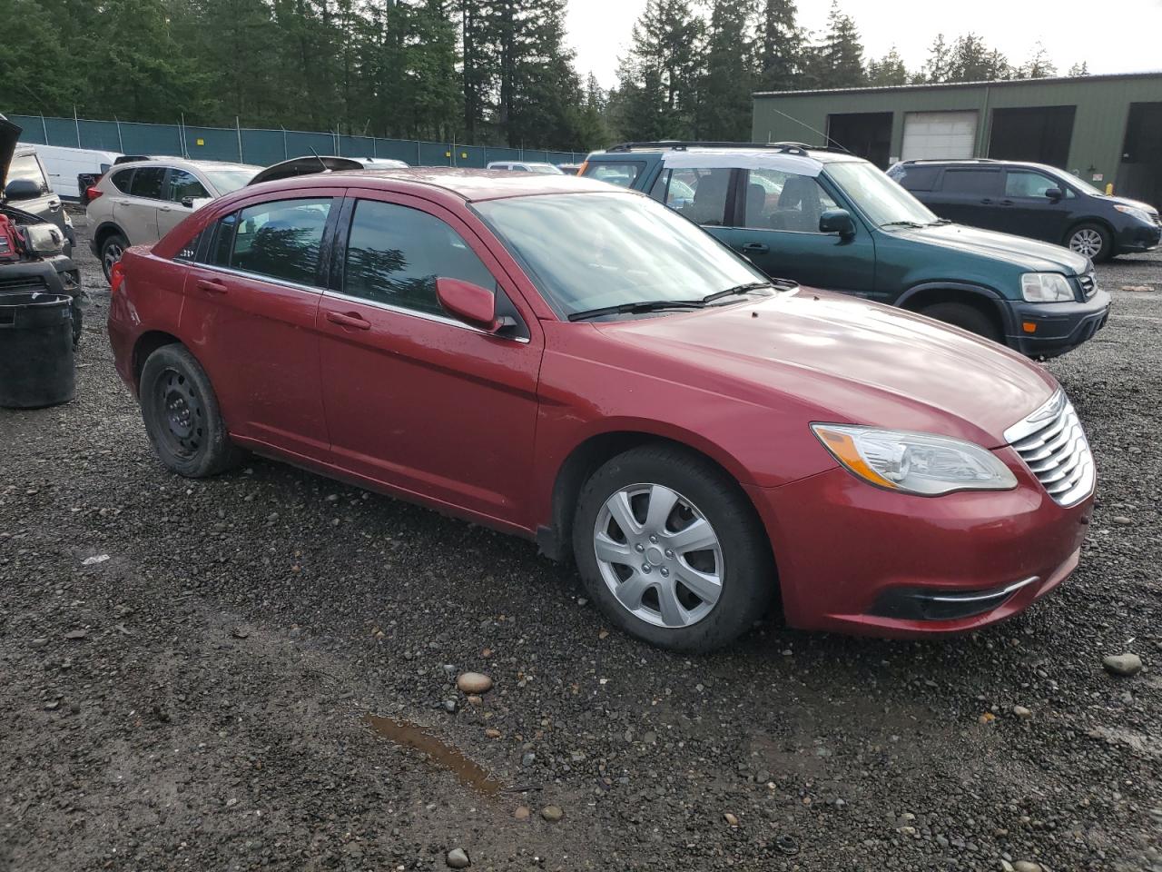 2014 Chrysler 200 VIN 1C3CCBAB3EN231554 Copart auction photo, vandalism damage thumbnail 4