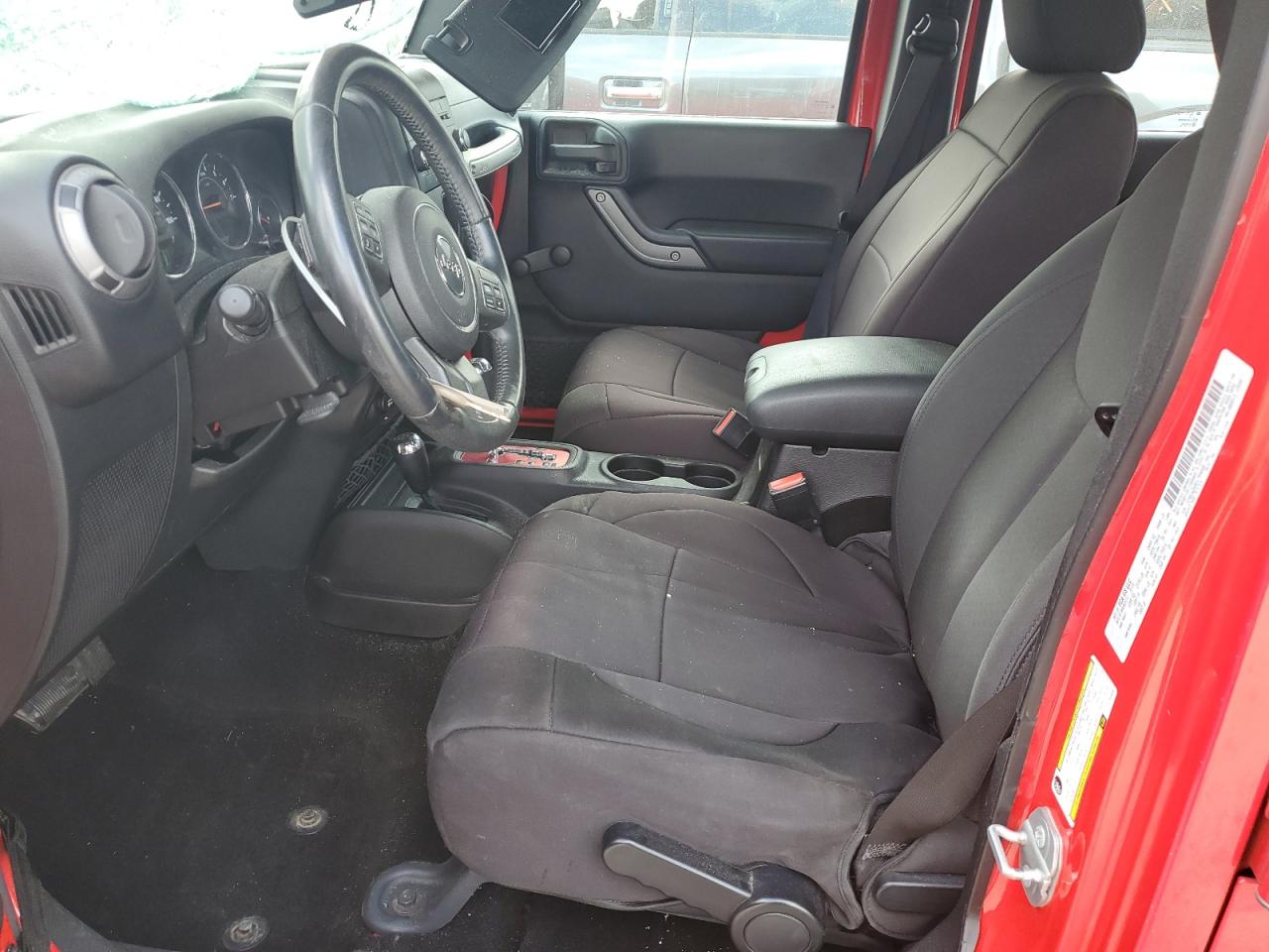 2015 Jeep Wrangler VIN 1C4BJWDG8FL754609 Copart auction photo, top/roof damage thumbnail 7