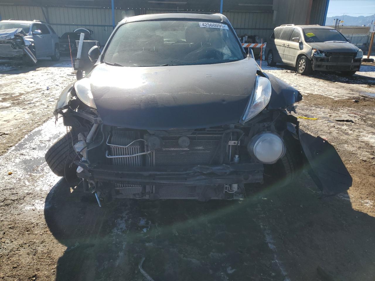 2014 Nissan Juke VIN JN8AF5MV7ET363525 Copart auction photo, side / front end damage thumbnail 5