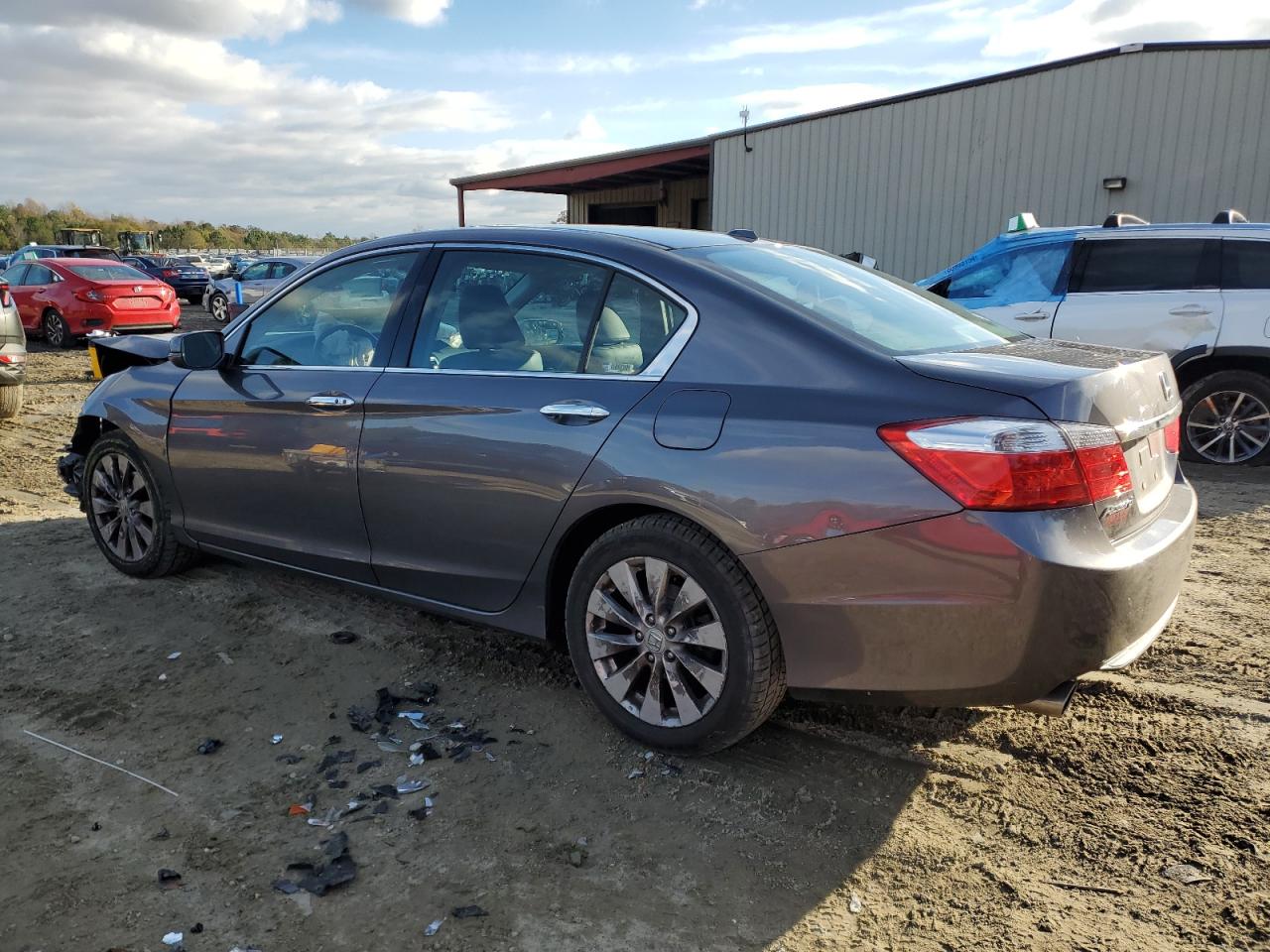 2014 Honda Accord VIN 1HGCR3F84EA020398 Copart auction photo, front end damage thumbnail 2