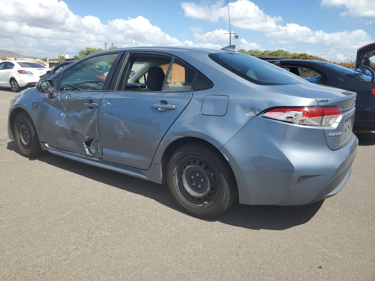 2020 Toyota Corolla VIN JTDEPRAE2LJ042040 Copart auction photo, side / rear end damage thumbnail 2