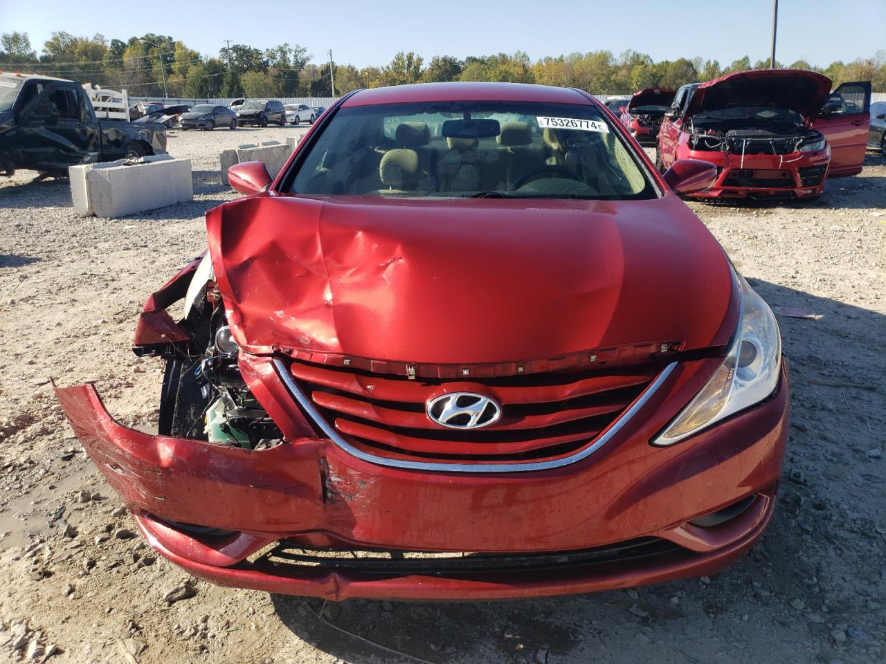 2012 Hyundai Sonata VIN 5NPEB4AC7CH496311 Copart auction photo, front end damage thumbnail 5
