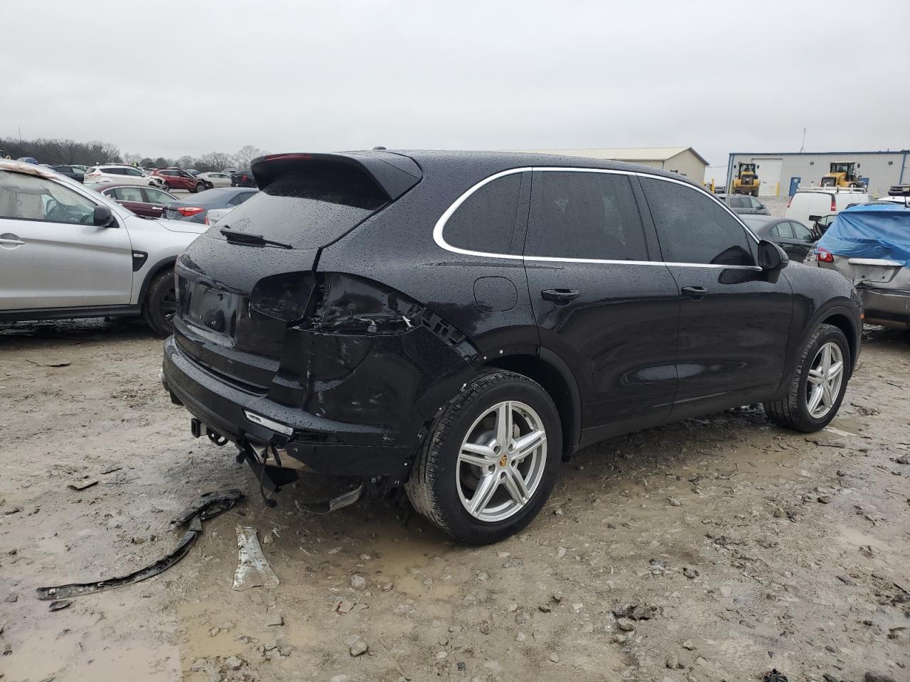 2015 Porsche Cayenne VIN WP1AB2A23FLA57213 Copart auction photo, rear end damage thumbnail 3