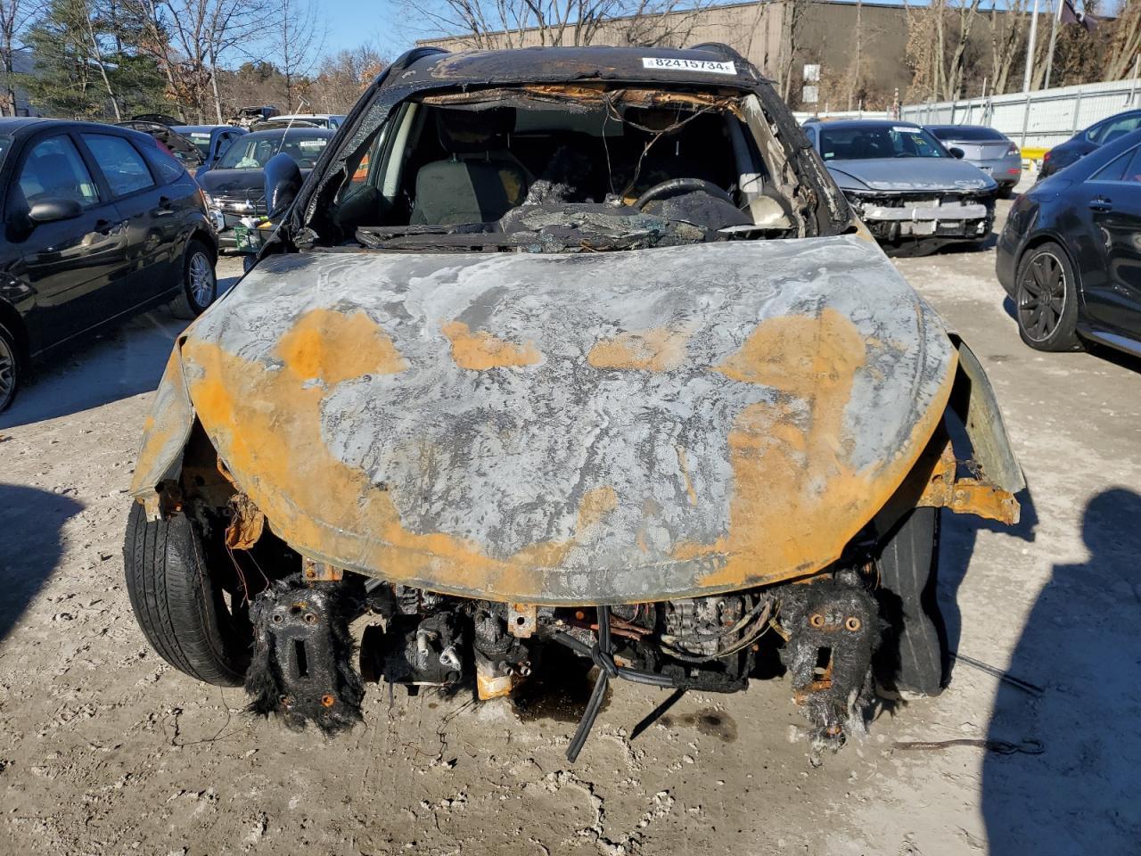 2013 Hyundai Santa Fe VIN 5XYZUDLAXDG020604 Copart auction photo, burn damage thumbnail 5