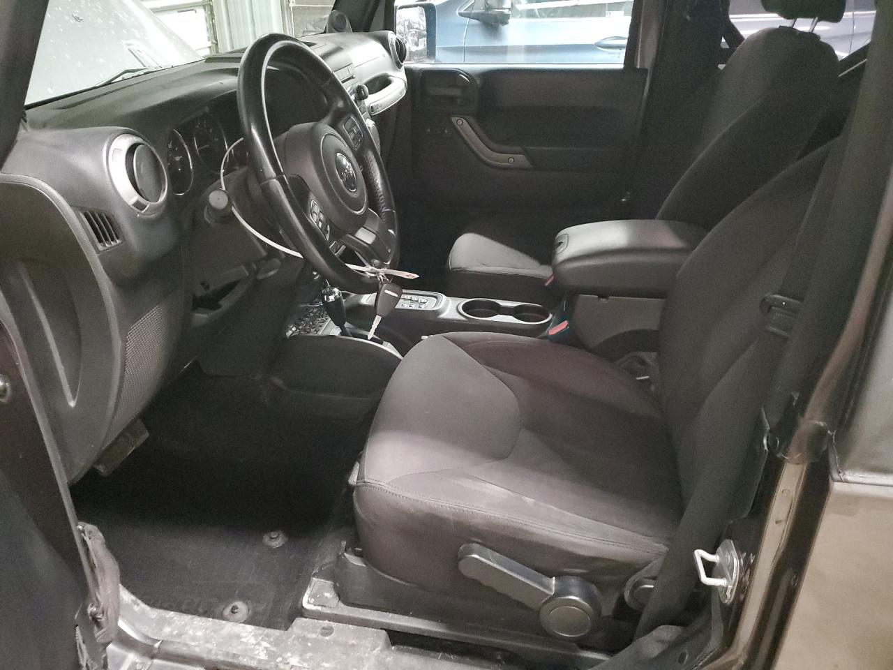 2014 Jeep Wrangler VIN 1C4AJWAG2EL225767 Copart auction photo, side damage thumbnail 7