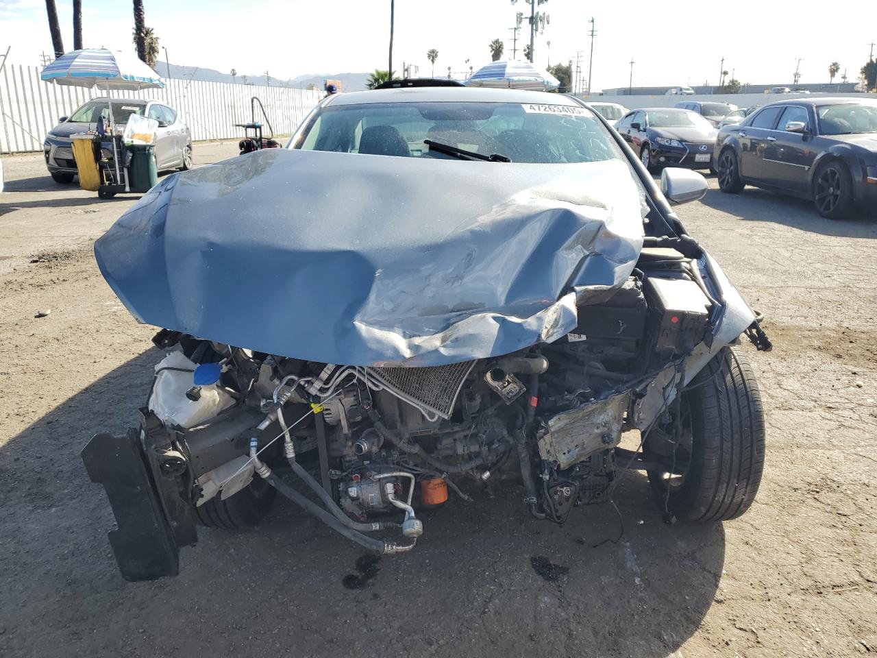 2018 Hyundai Elantra VIN KMHD84LF3JU560215 Copart auction photo, front end damage thumbnail 5
