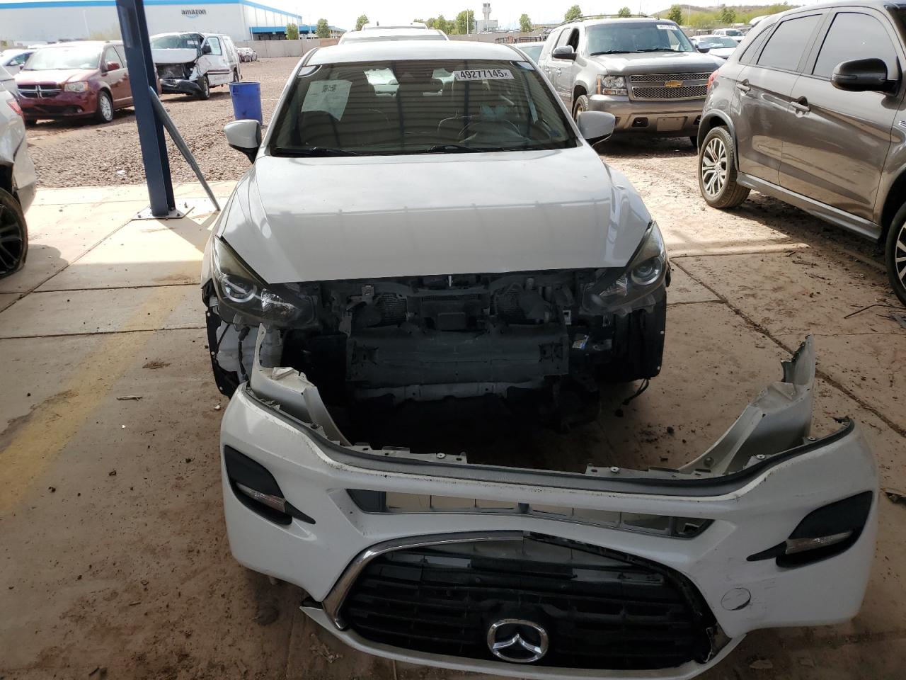 2017 Mazda 3 VIN JM1BN1V79H1101176 Copart auction photo, front end / rear end damage thumbnail 5