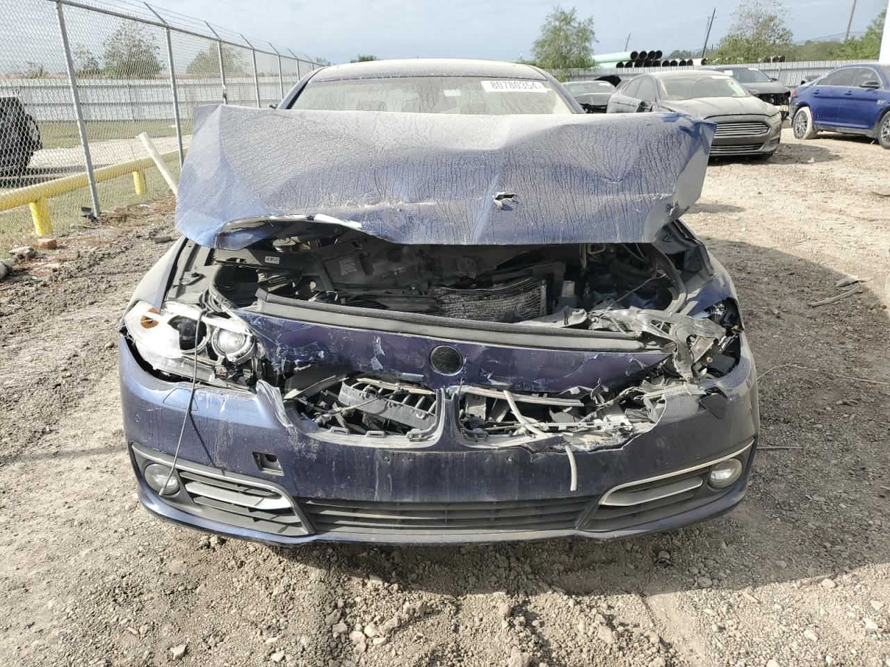2016 BMW 5er VIN WBA5B1C58GG551188 Copart auction photo, front end / side damage thumbnail 5