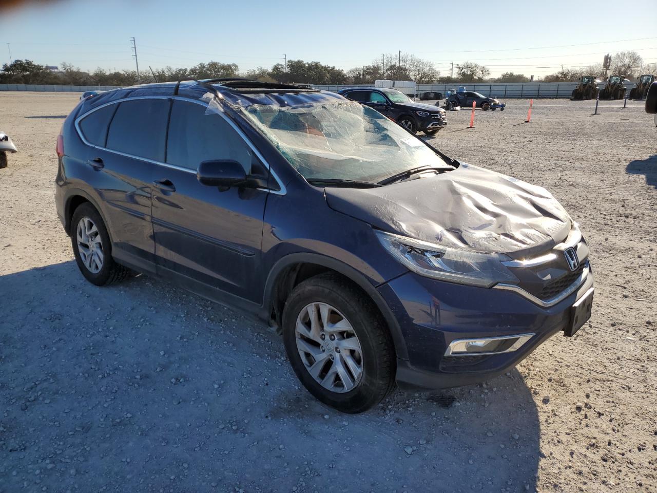 2015 Honda CR-V VIN 2HKRM3H50FH505660 Copart auction photo, rollover damage thumbnail 4
