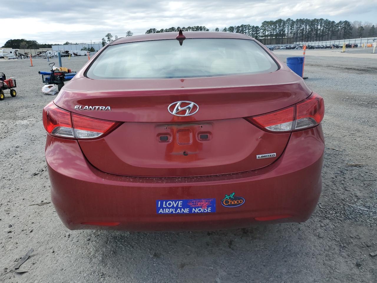 2013 Hyundai Elantra VIN 5NPDH4AE3DH183933 Copart auction photo, front end damage thumbnail 6