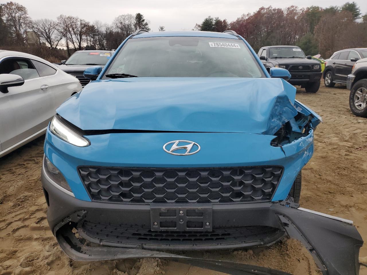 2023 Hyundai Kona VIN KM8K3CAB0PU959382 Copart auction photo, front end damage thumbnail 5