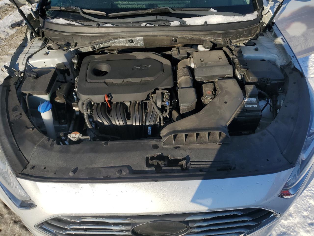 2018 Hyundai Sonata VIN 5NPE34AF6JH671975 Copart auction photo, front end / side damage thumbnail 11