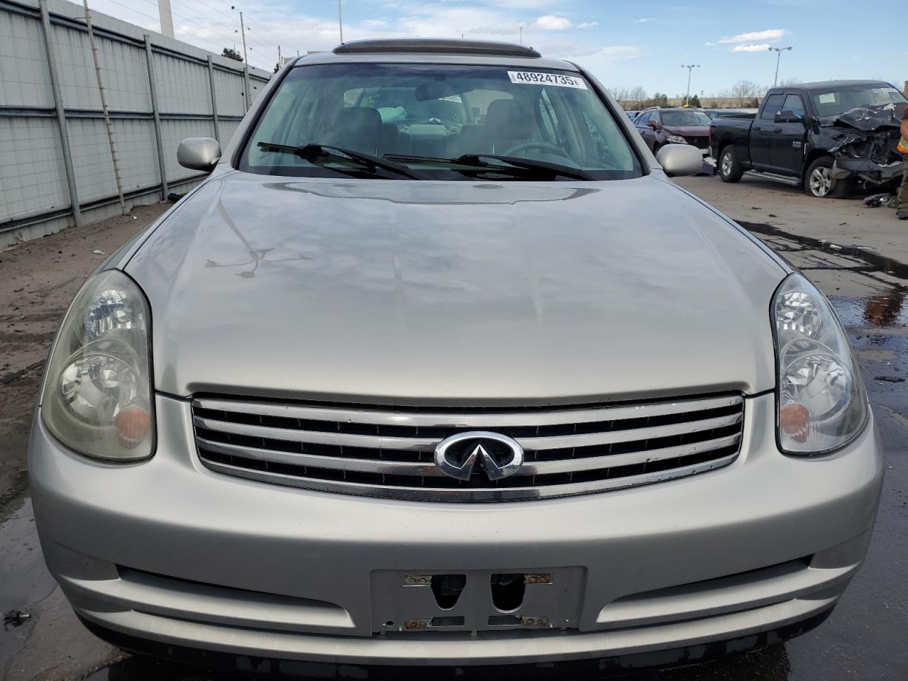 2003 Infiniti G VIN JNKCV51E53M306676 Copart auction photo, rear end damage thumbnail 5