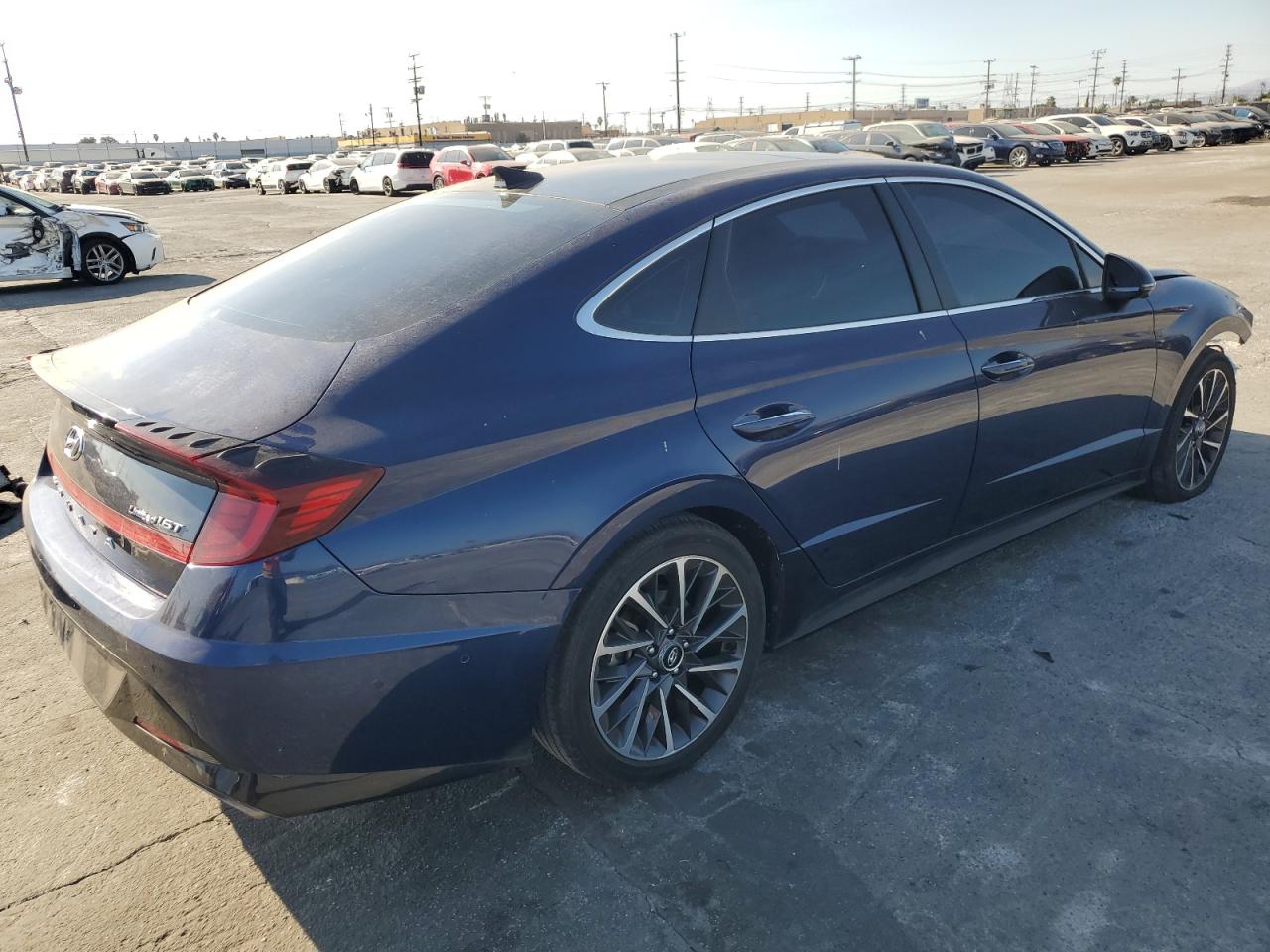 2020 Hyundai Sonata VIN 5NPEH4J23LH002614 Copart auction photo, front end damage thumbnail 3