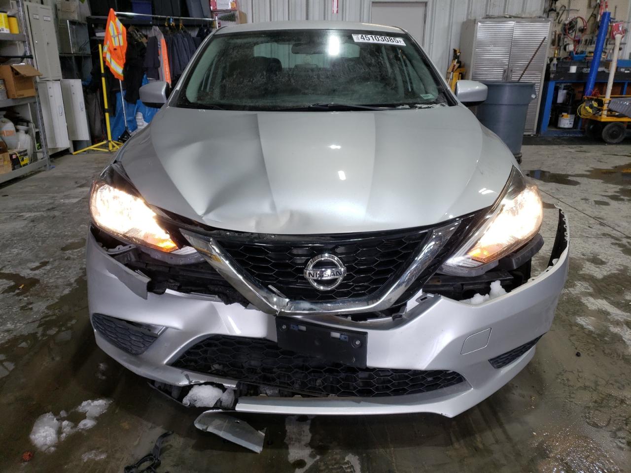 2017 Nissan Sentra VIN 3N1AB7APXHL648885 Copart auction photo, front end / hail damage thumbnail 5
