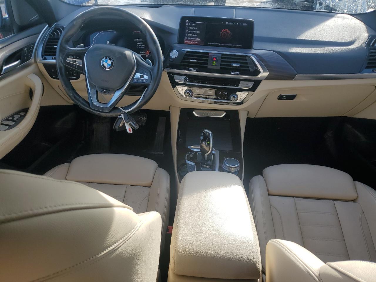 2021 BMW X3 VIN 5UXTY5C02M9F24249 Copart auction photo, front end / side damage thumbnail 8