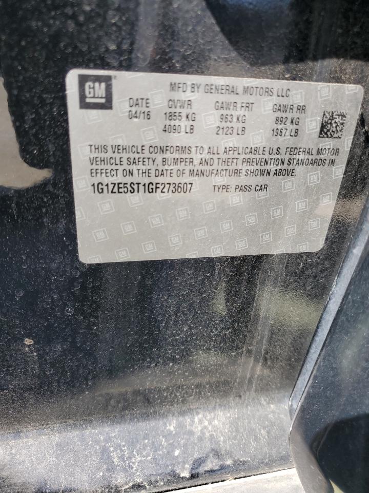 2016 Chevrolet Malibu VIN 1G1ZE5ST1GF273607 Copart auction photo, undercarriage damage thumbnail 14
