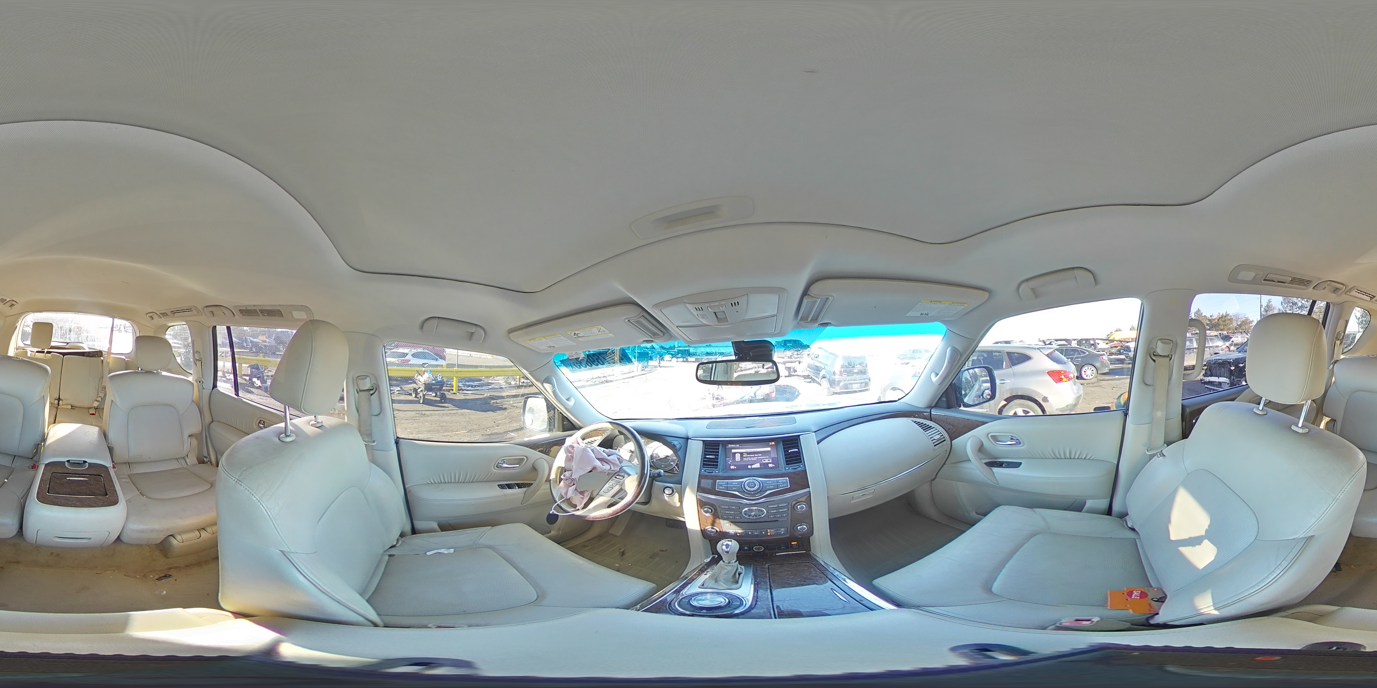 2016 Infiniti QX80 VIN JN8AZ2NE2G9121603 Copart auction photo, front end damage thumbnail 14