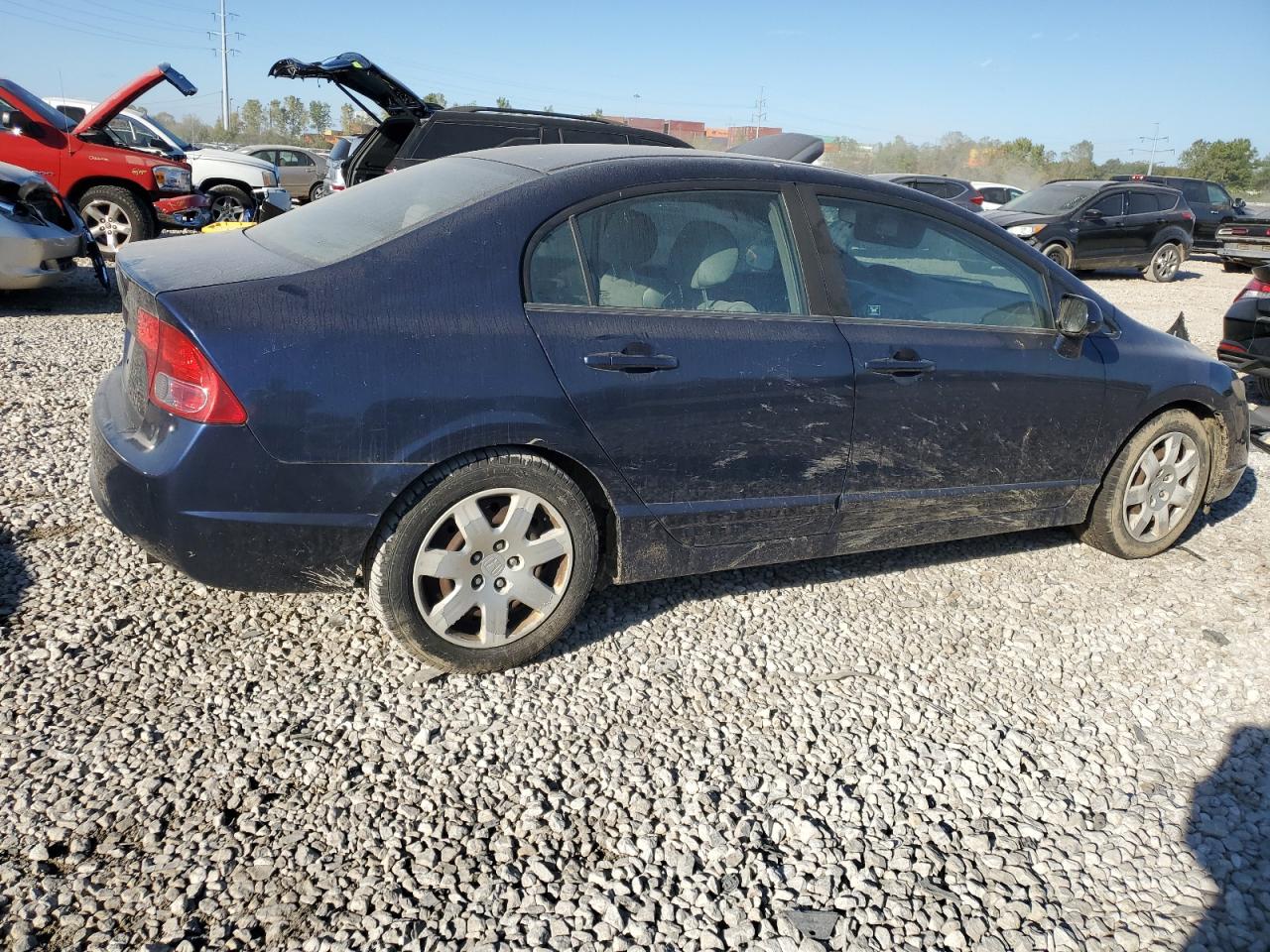 2008 Honda Civic VIN 1HGFA16548L014561 Copart auction photo, rear end damage thumbnail 3