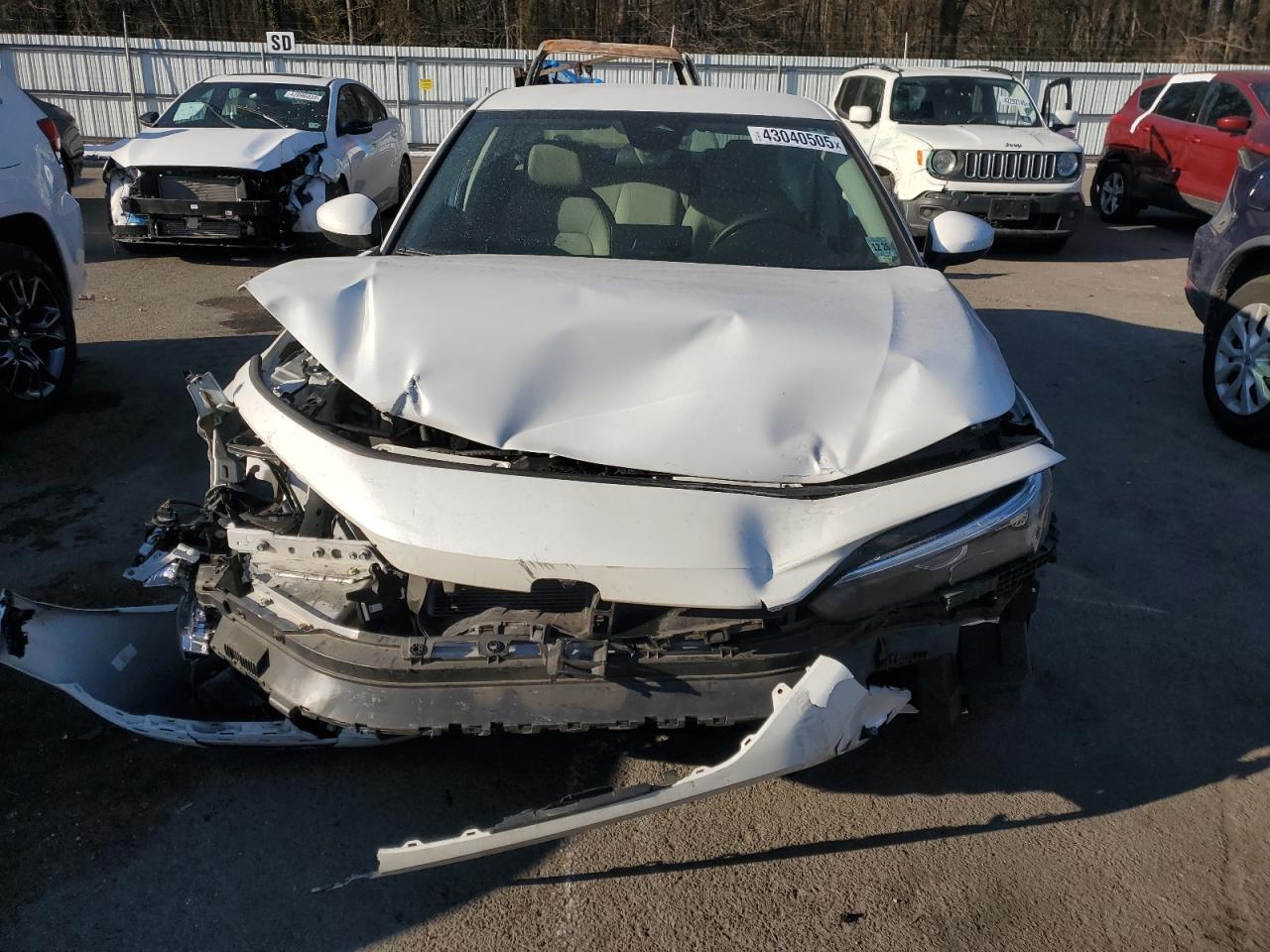 2022 Honda Civic VIN 2HGFE2F21NH551848 Copart auction photo, front end damage thumbnail 5