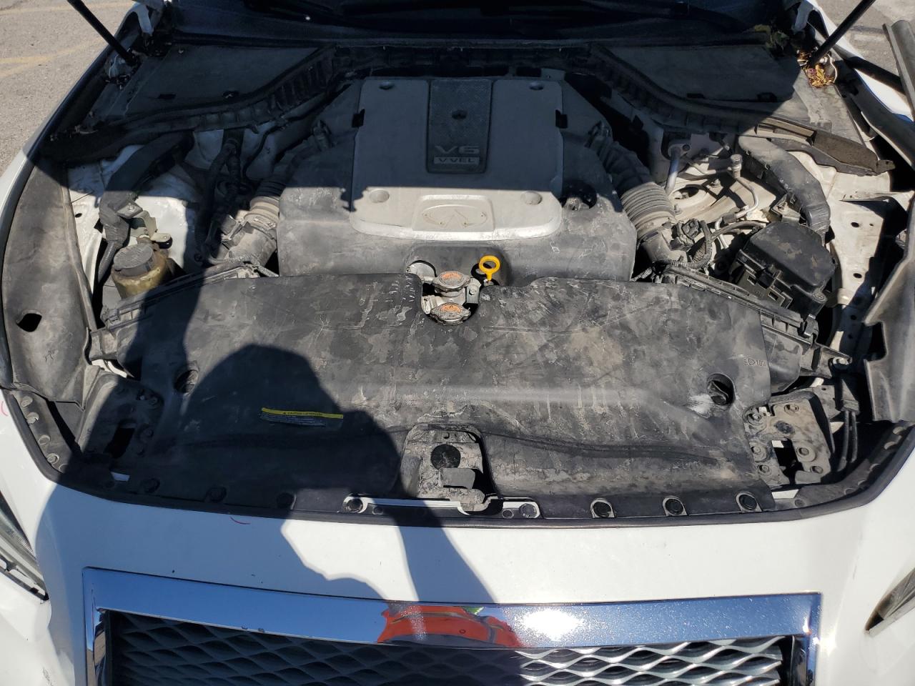 2015 Infiniti Q50 VIN JN1BV7APXFM354238 Copart auction photo, front end / rear end damage thumbnail 13