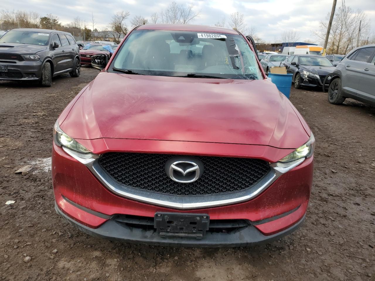 2018 Mazda CX-5 VIN JM3KFBBM7J0430782 Copart auction photo, side / top/roof damage thumbnail 5