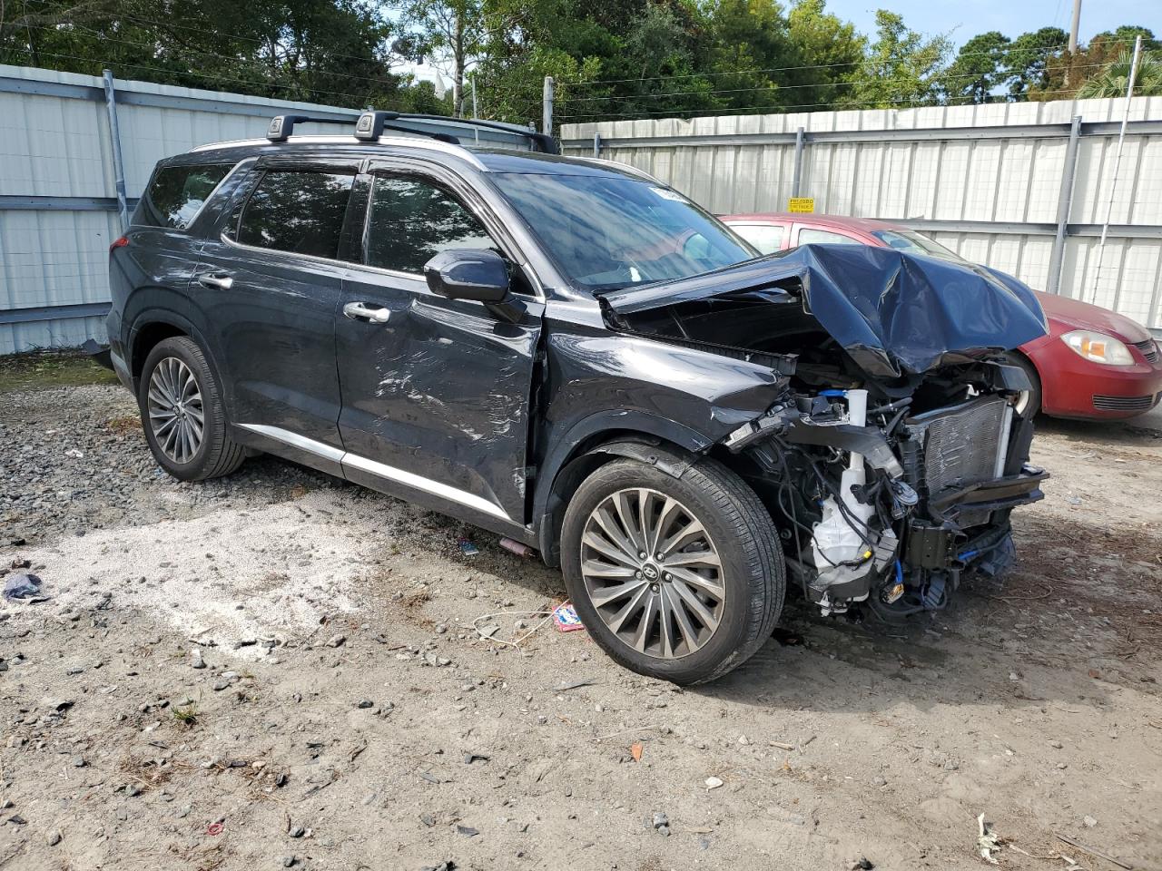 2024 Hyundai Palisade VIN KM8R74GE1RU671545 Copart auction photo, front end damage thumbnail 4