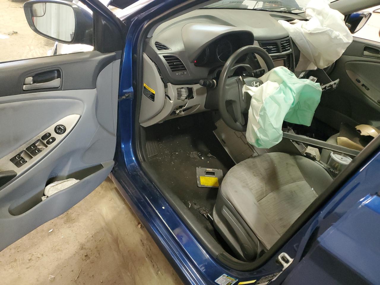 2015 Hyundai Accent VIN KMHCT4AE7FU861100 Copart auction photo, front end / undercarriage damage thumbnail 8