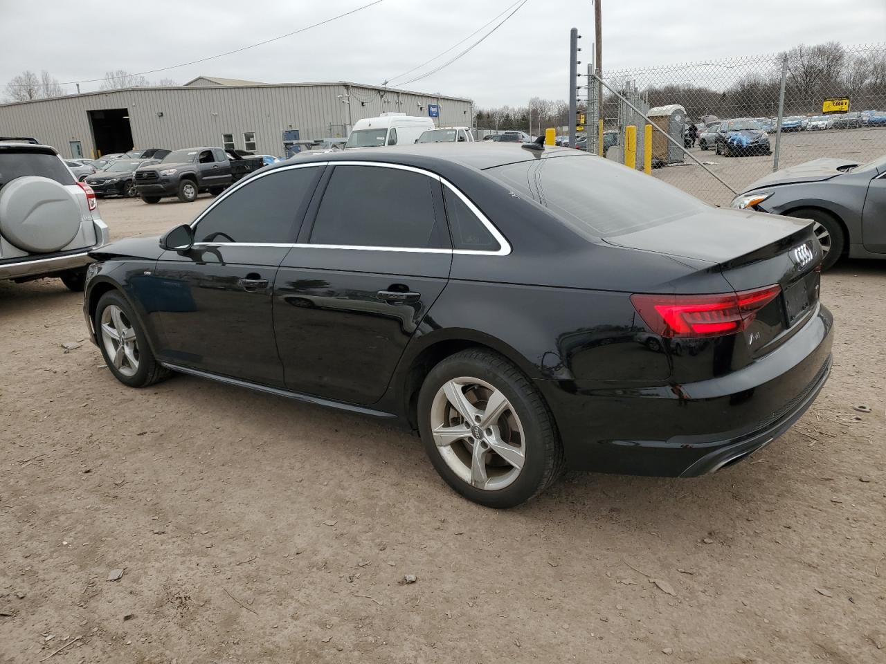 2019 Audi A4 VIN WAUDNAF4XKA108414 Copart auction photo, side / front end damage thumbnail 2